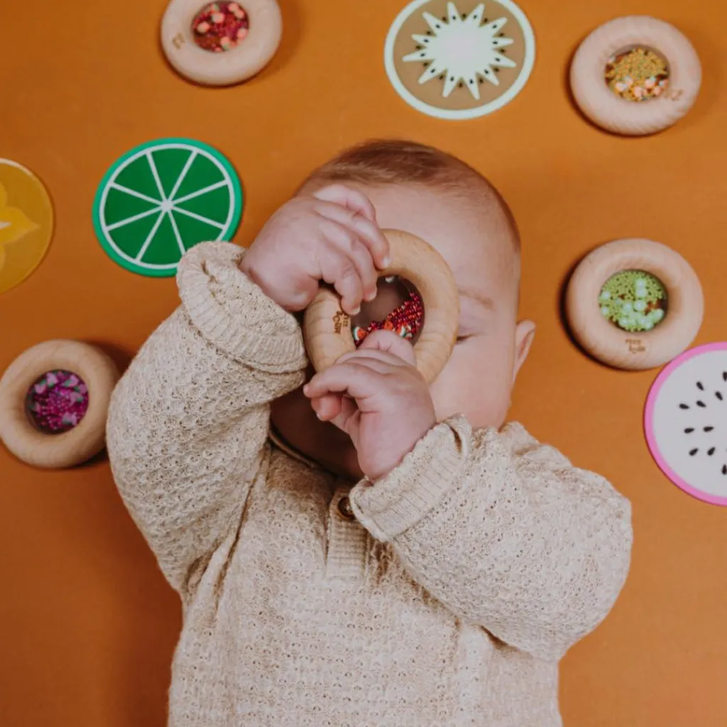 New Hochet sensoriel Sensory Donut Grappes de raisin Bouteille Sensorielle