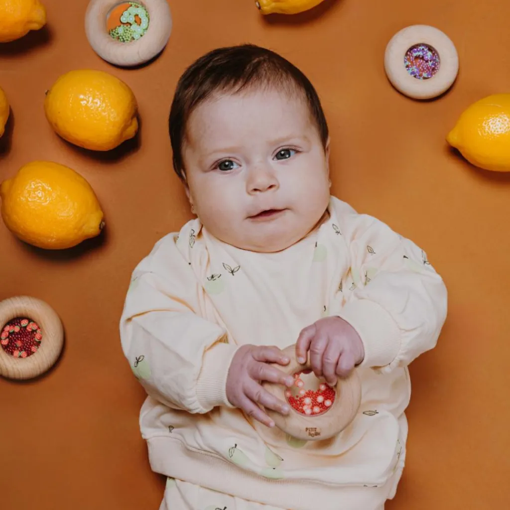 New Hochet sensoriel Sensory Donut tomates Bouteille Sensorielle