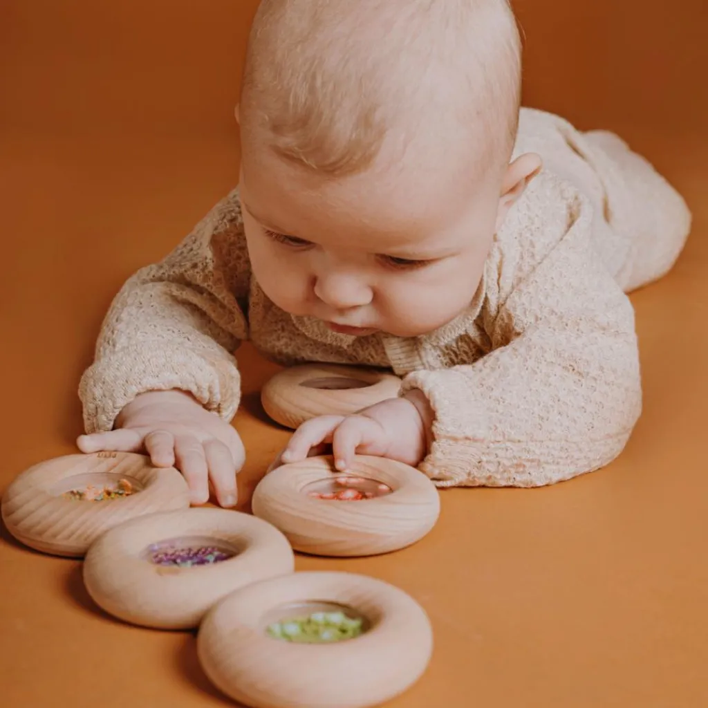 New Hochet sensoriel Sensory Donut carottes Bouteille Sensorielle