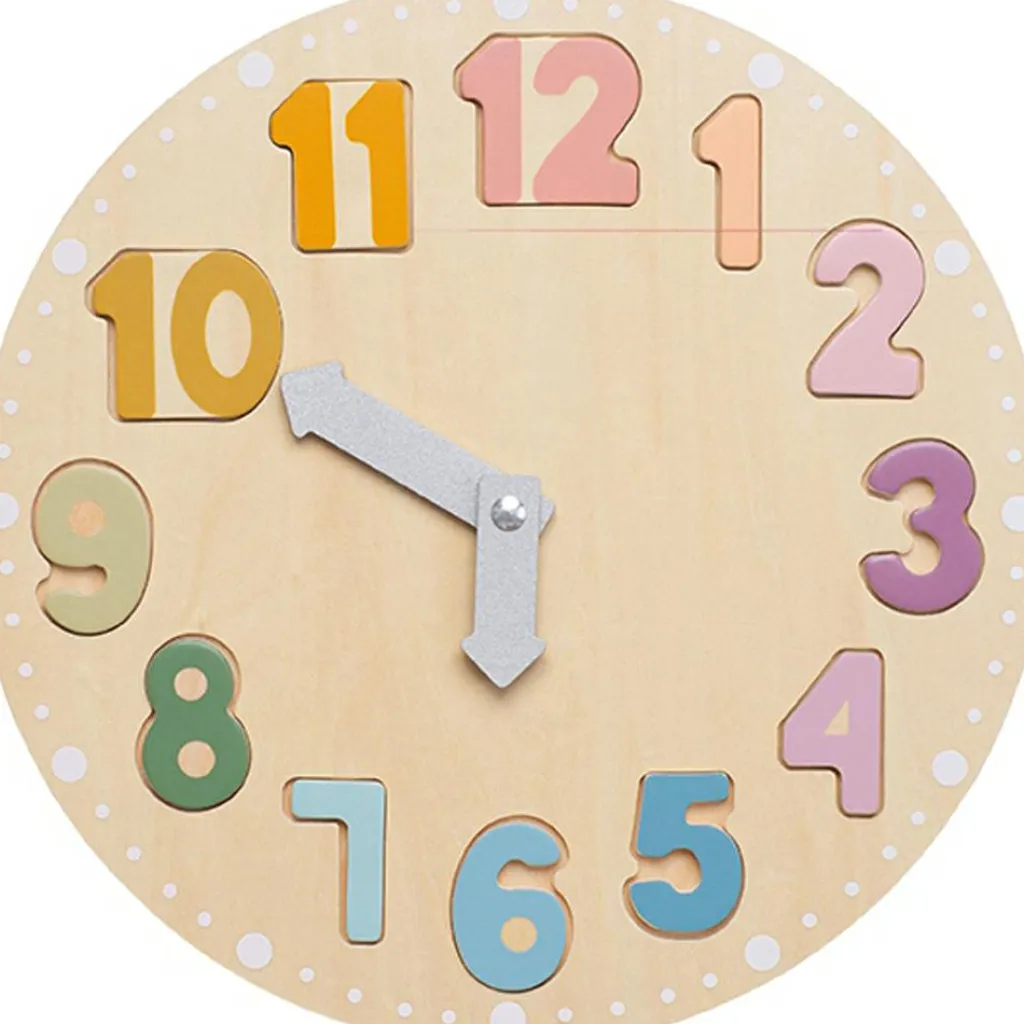 Hot Horloge en bois Apprentissage Du Temps Et Quotidien