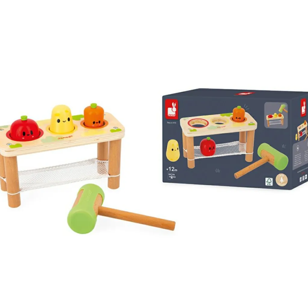 Clearance Jeu à encastrer Ferme Tap tap de légumes (5 pièces) Jouet À Encastrer