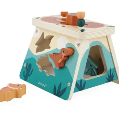 Best Jeu d'activités en bois Dino volcan Jouet D'Activités