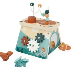 Best Jeu d'activités en bois Dino volcan Jouet D'Activités