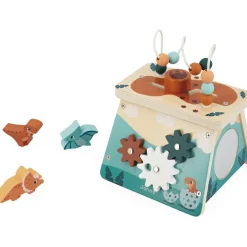 Best Jeu d'activités en bois Dino volcan Jouet D'Activités