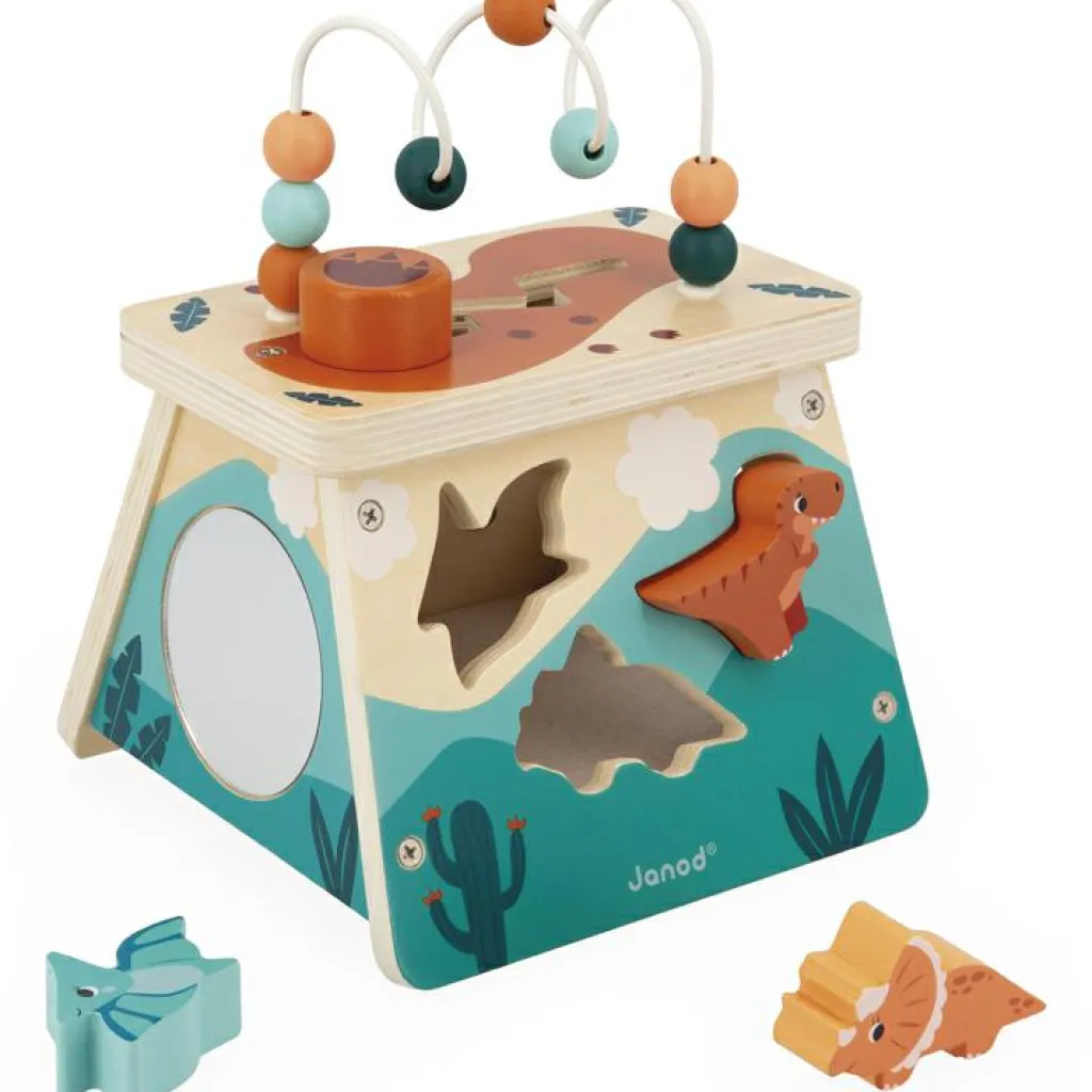 Best Jeu d'activités en bois Dino volcan Jouet D'Activités