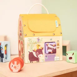 Best Jeu d'activités en bois Maison sonore à formes Jouet À Encastrer