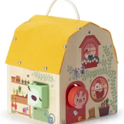 Best Jeu d'activités en bois Maison sonore à formes Jouet À Encastrer