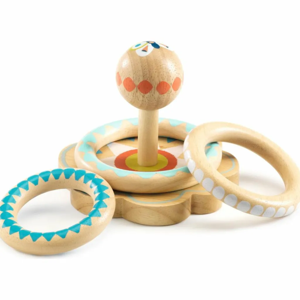 Online Jeu d'anneaux en bois à empiler BabyHoopi Jouet À Empiler