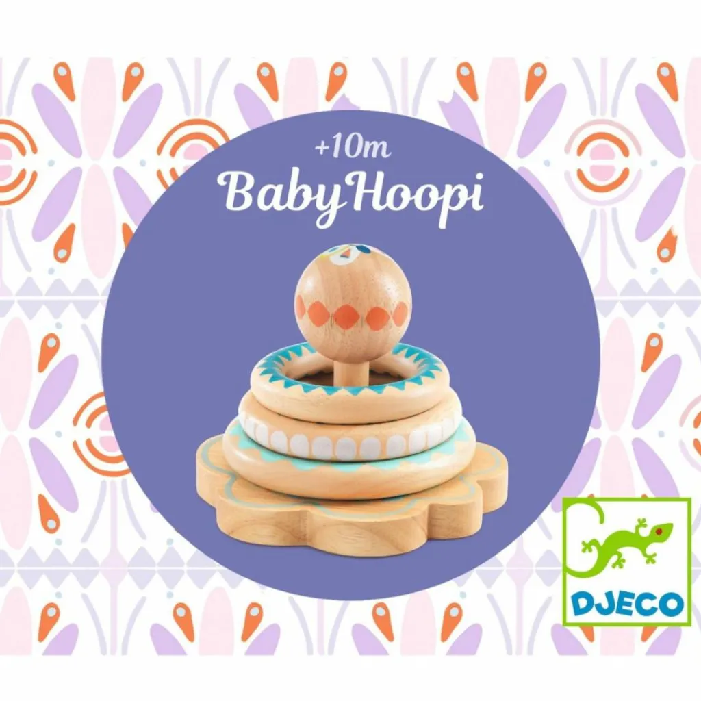 Online Jeu d'anneaux en bois à empiler BabyHoopi Jouet À Empiler