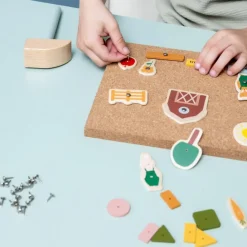 New Jeu de clous en bois Ferme Jeu De Motricité Fine