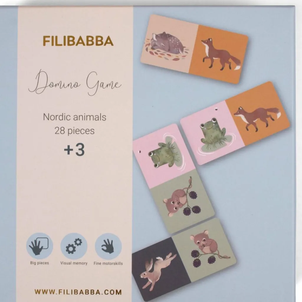 Online Jeu de dominos Animaux nordiques (28 pièces) Jeu De Société