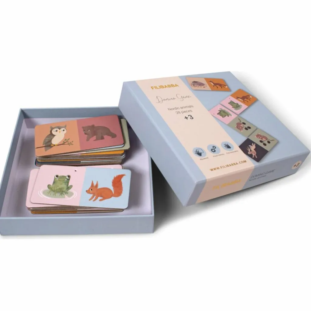 Online Jeu de dominos Animaux nordiques (28 pièces) Jeu De Société