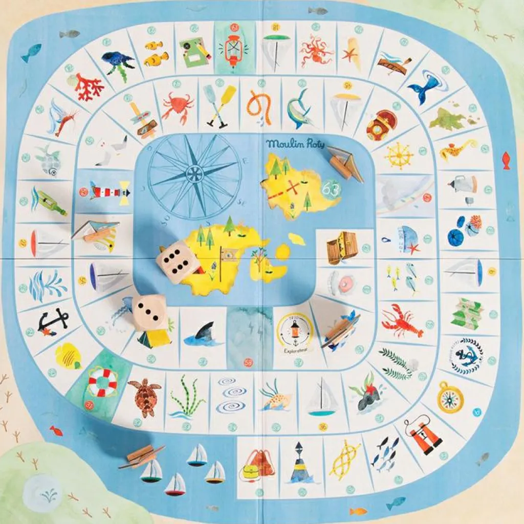 Clearance Jeu de l'oie de l'explorateur Le Jardin du Moulin Jeu De Société