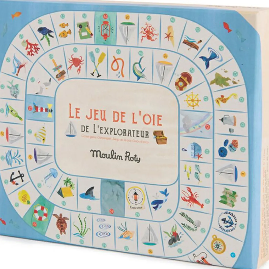Clearance Jeu de l'oie de l'explorateur Le Jardin du Moulin Jeu De Société