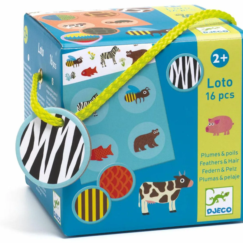 Hot Jeu de loto Plumes & Poils (16 pièces) Jeu De Société