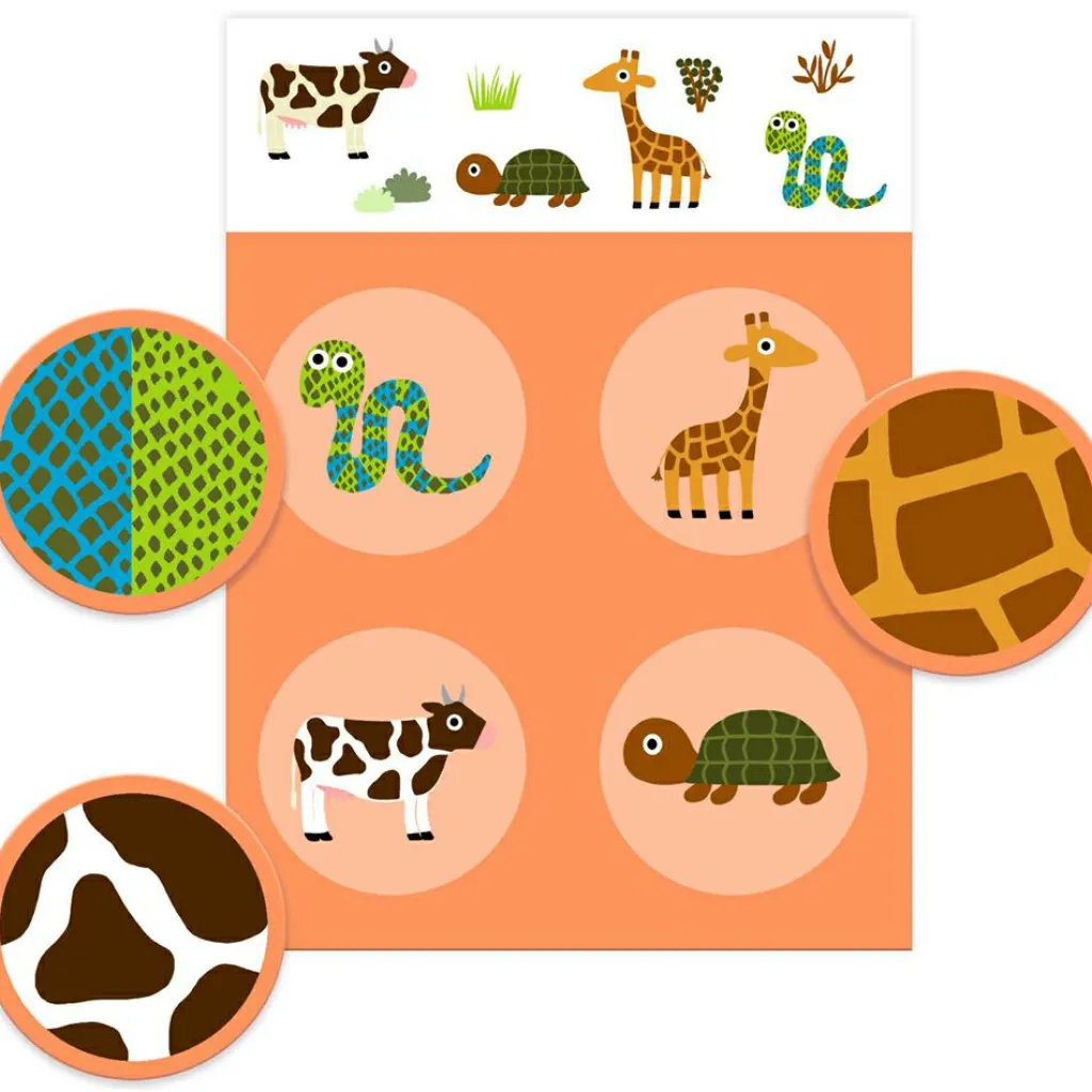 Hot Jeu de loto Plumes & Poils (16 pièces) Jeu De Société