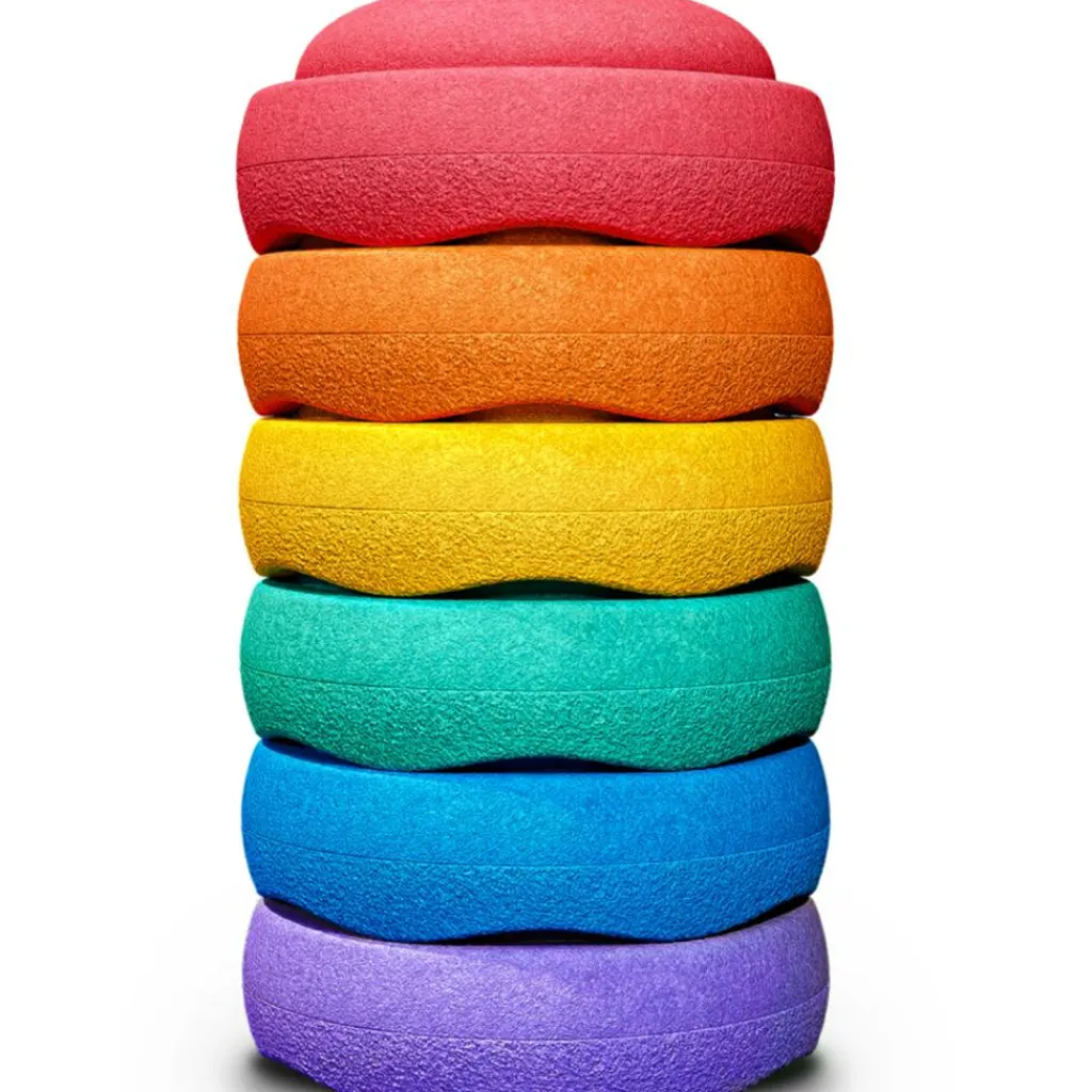 Hot Jeu de motricité Original Mini rainbow classic (6 blocs) Parcours De Motricité