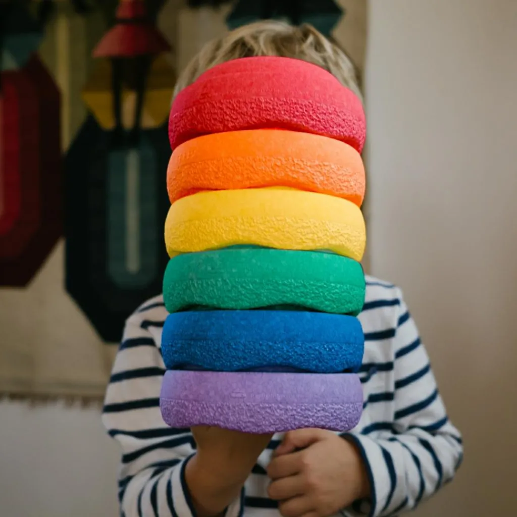 Hot Jeu de motricité Original Mini rainbow classic (6 blocs) Parcours De Motricité