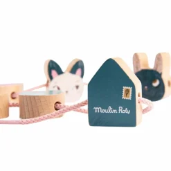 Sale Jeu de perles en bois à enfiler Après la pluie Jouet À Encastrer