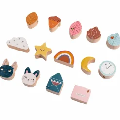 Sale Jeu de perles en bois à enfiler Après la pluie Jouet À Encastrer