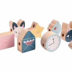 Sale Jeu de perles en bois à enfiler Après la pluie Jouet À Encastrer