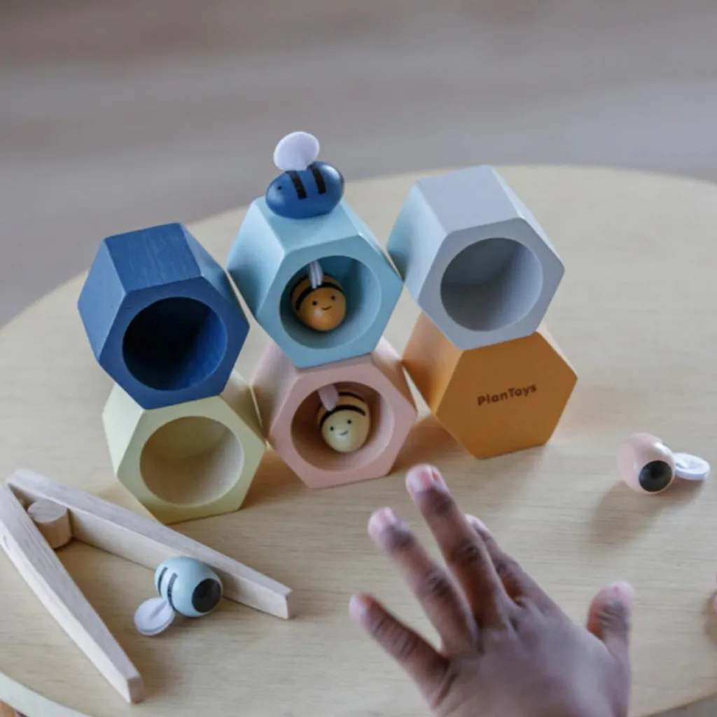 Outlet Jeu de pince Nid d'abeilles Couleurs Tendresse Jeu De Motricité Fine