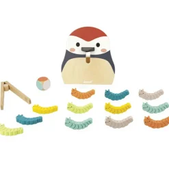 Hot Jeu des couleurs Pic Pic et chenilles en bois WWF Jeu De Motricité Fine