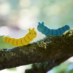 Hot Jeu des couleurs Pic Pic et chenilles en bois WWF Jeu De Motricité Fine