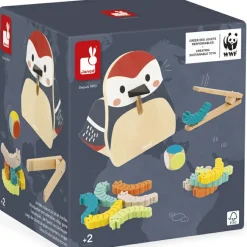 Hot Jeu des couleurs Pic Pic et chenilles en bois WWF Jeu De Motricité Fine