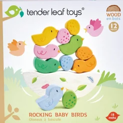 New Jeu d'équilibre bébés oiseaux en bois Jeu D'Adresse