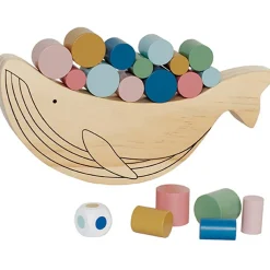 New Jeu d'équilibre en bois baleine Jeu D'Adresse
