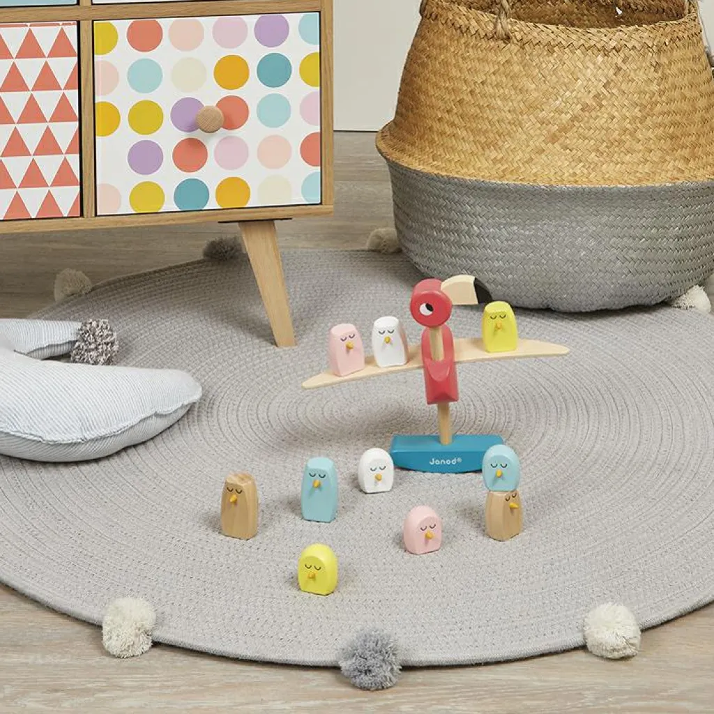 Clearance Jeu d’équilibre Flamant rose Zigolos (26 cm) Jeu D'Adresse