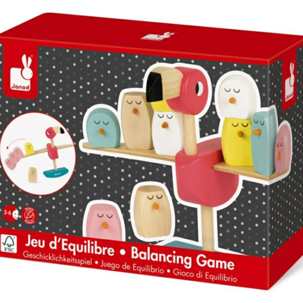 Clearance Jeu d’équilibre Flamant rose Zigolos (26 cm) Jeu D'Adresse