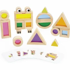 Discount Jeu sensoriel Blocs translucides (18 pièces) Jeu De Construction
