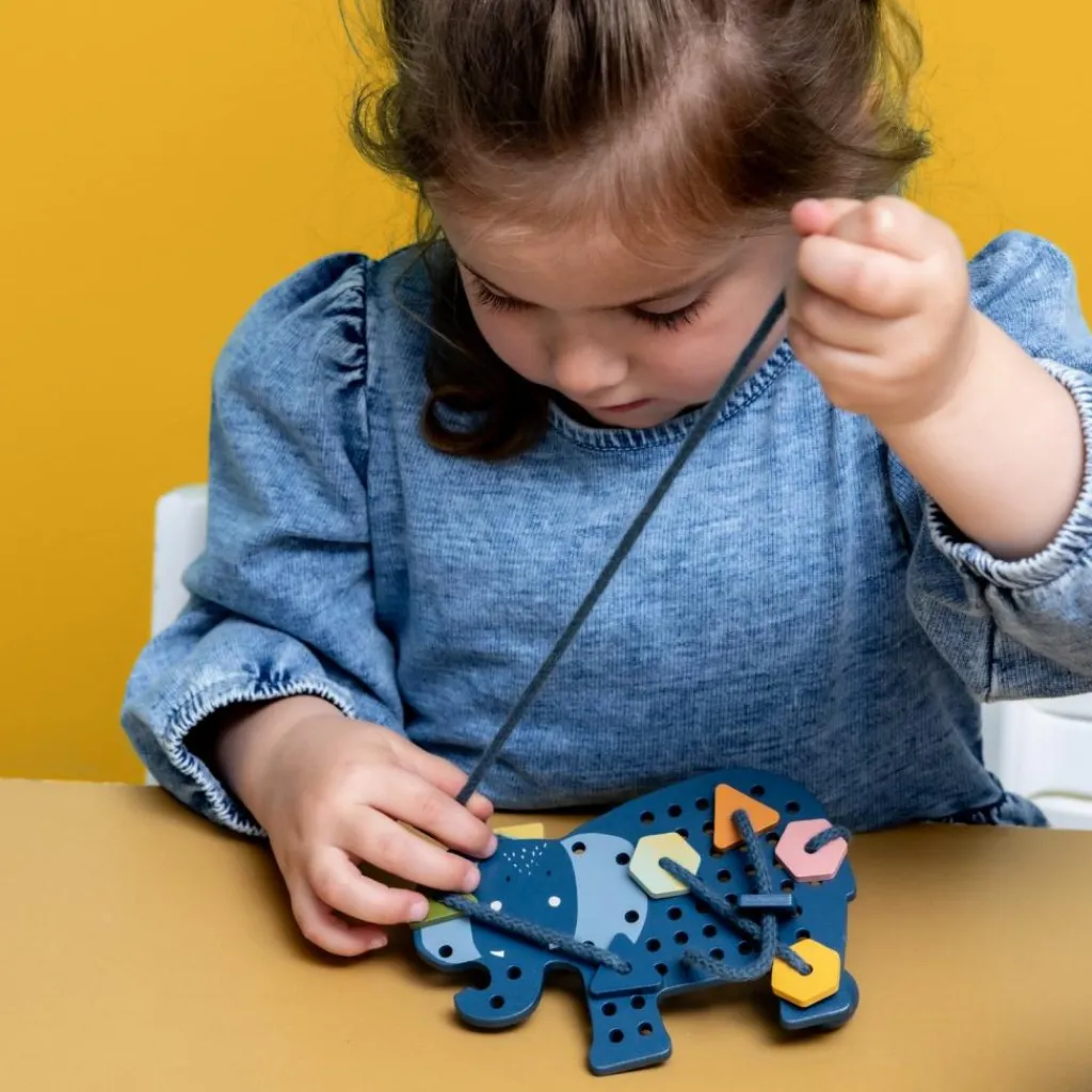 Clearance Jeux de laçage bois animaux Jeu De Construction