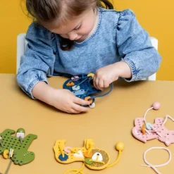 Clearance Jeux de laçage bois animaux Jeu De Construction
