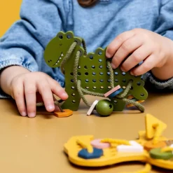 Clearance Jeux de laçage bois animaux Jeu De Construction