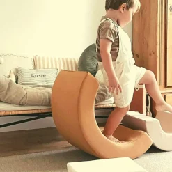 Hot Jeux en mousse Milo arc-en-ciel camel, sand, milk (3 blocs) Parcours De Motricité