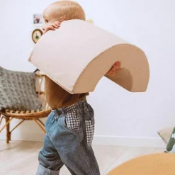 Hot Jeux en mousse Milo arc-en-ciel camel, sand, milk (3 blocs) Parcours De Motricité