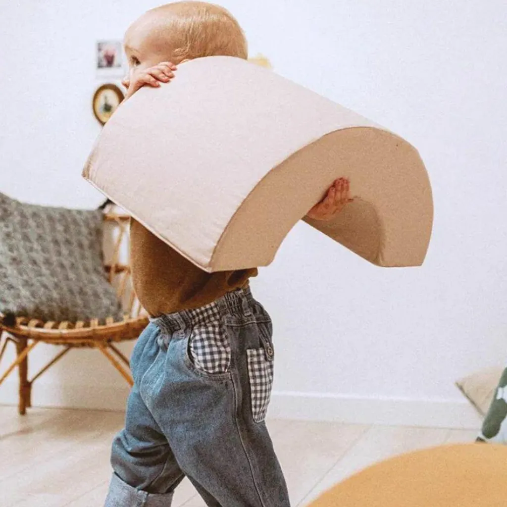 Hot Jeux en mousse Milo arc-en-ciel camel, sand, milk (3 blocs) Parcours De Motricité