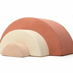 Best Jeux en mousse Milo arc-en-ciel bois de rose, milk, nude (3 blocs) Parcours De Motricité