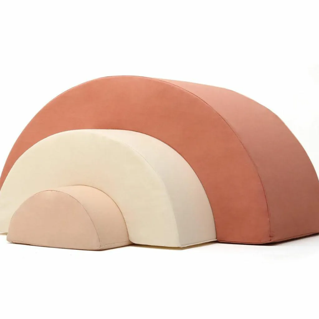 Best Jeux en mousse Milo arc-en-ciel bois de rose, milk, nude (3 blocs) Parcours De Motricité