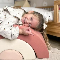 Best Jeux en mousse Milo arc-en-ciel bois de rose, milk, nude (3 blocs) Parcours De Motricité