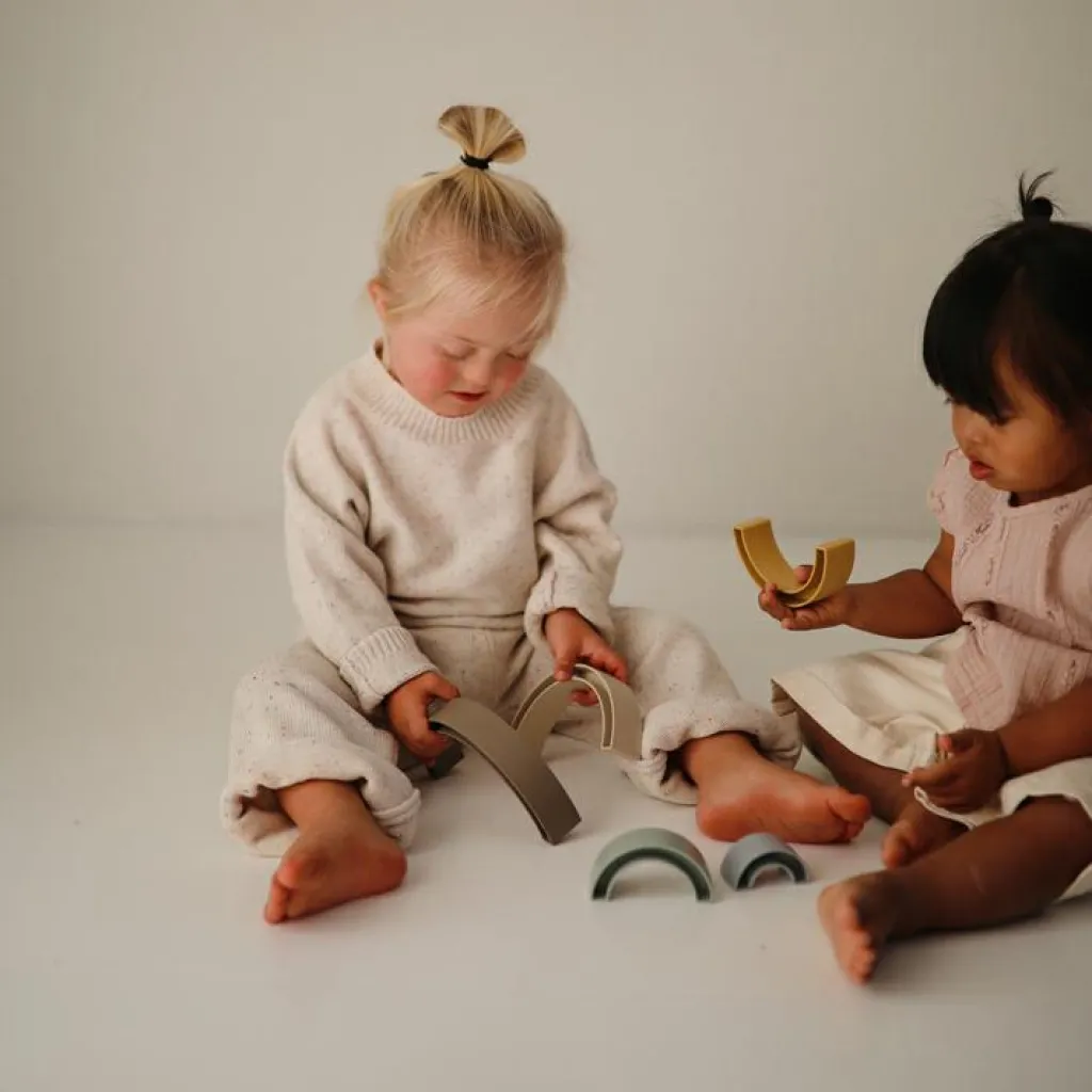 Sale Jouet à empiler Arc-en-ciel Sol Jouet À Empiler