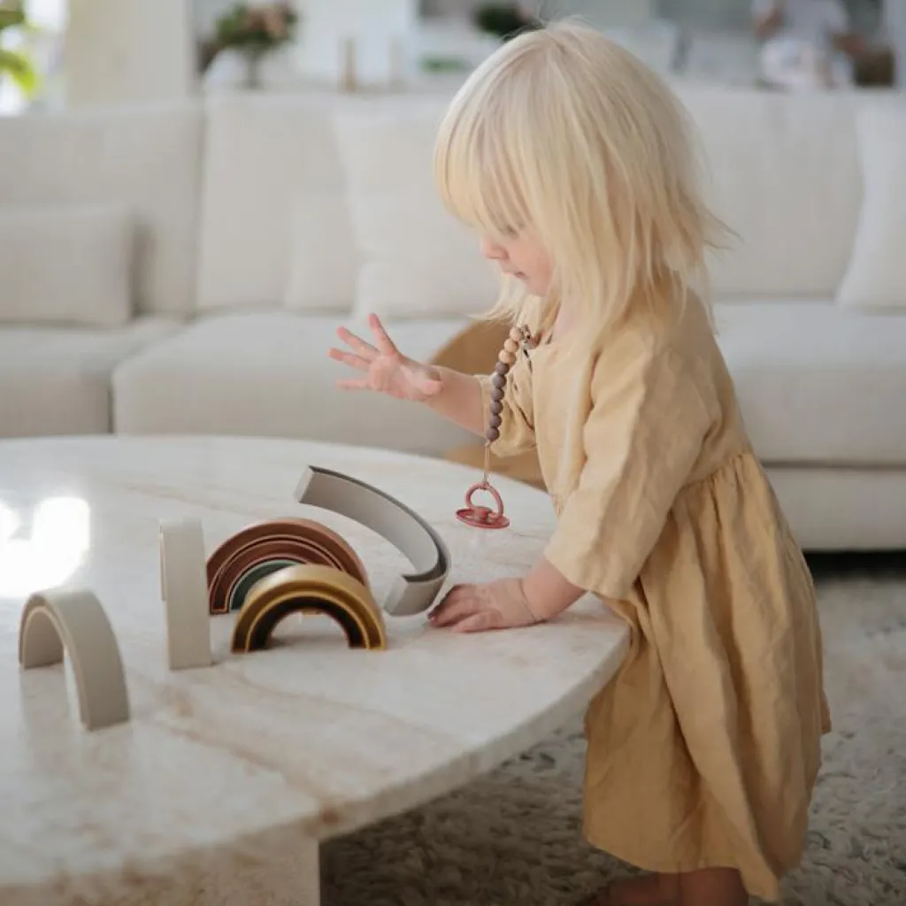 New Jouet à empiler Arc-en-ciel Tropical Jouet À Empiler