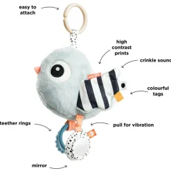 Hot Jouet d'activité sensoriel Birdee Bleu Jouet D'Activités À Suspendre