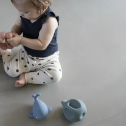 New Jouet de dentition en caoutchouc naturel Christian la baleine Jouet / Anneau De Dentition