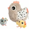 Hot Jouet d'éveil Hide&Seek Clucky Sable Peluche D'Activités