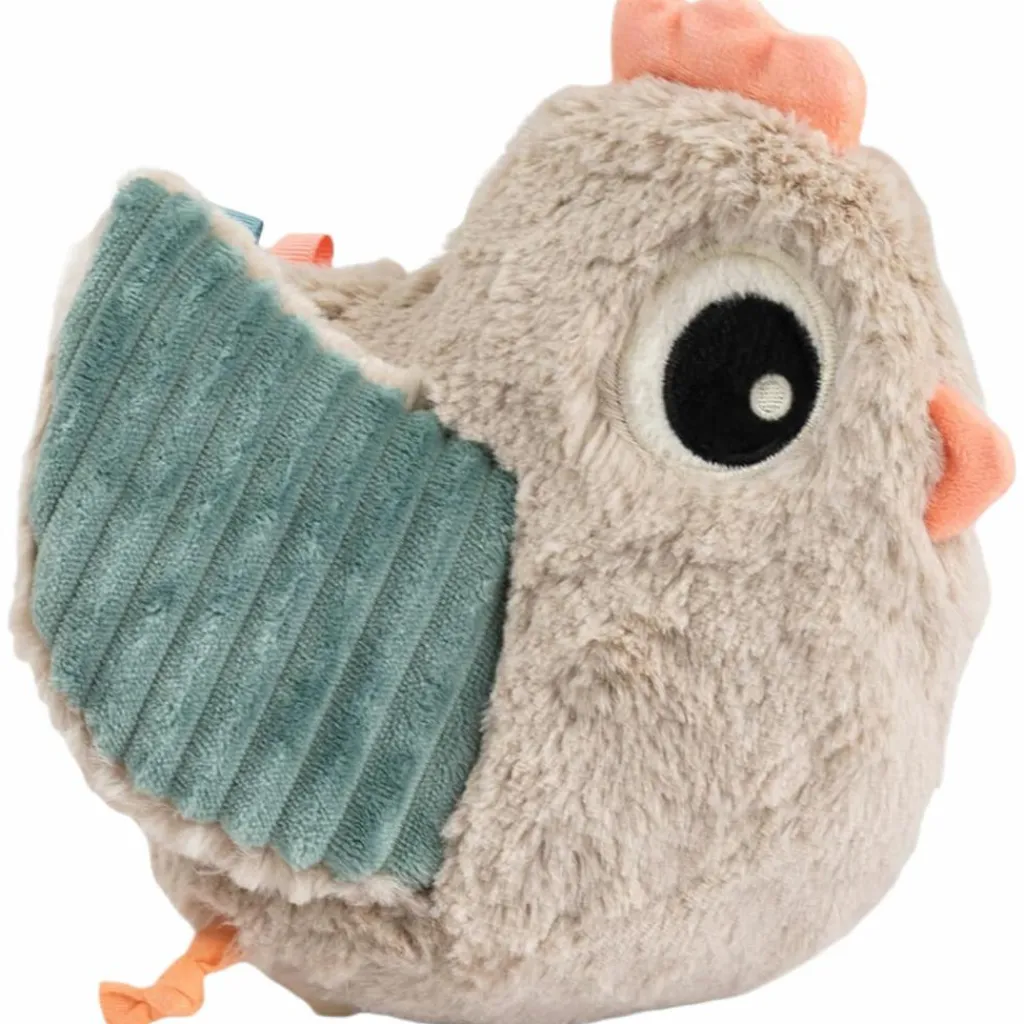 Hot Jouet d'éveil Hide&Seek Clucky Sable Peluche D'Activités