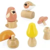 New Jouet en bois Oiseaux et Champignons WWF Jeu De Motricité Fine